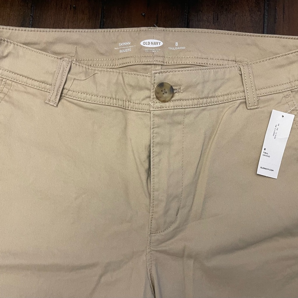 NWT Old Navy Women’s Casual Skinny Pants 34 inseam Size 8 Tall